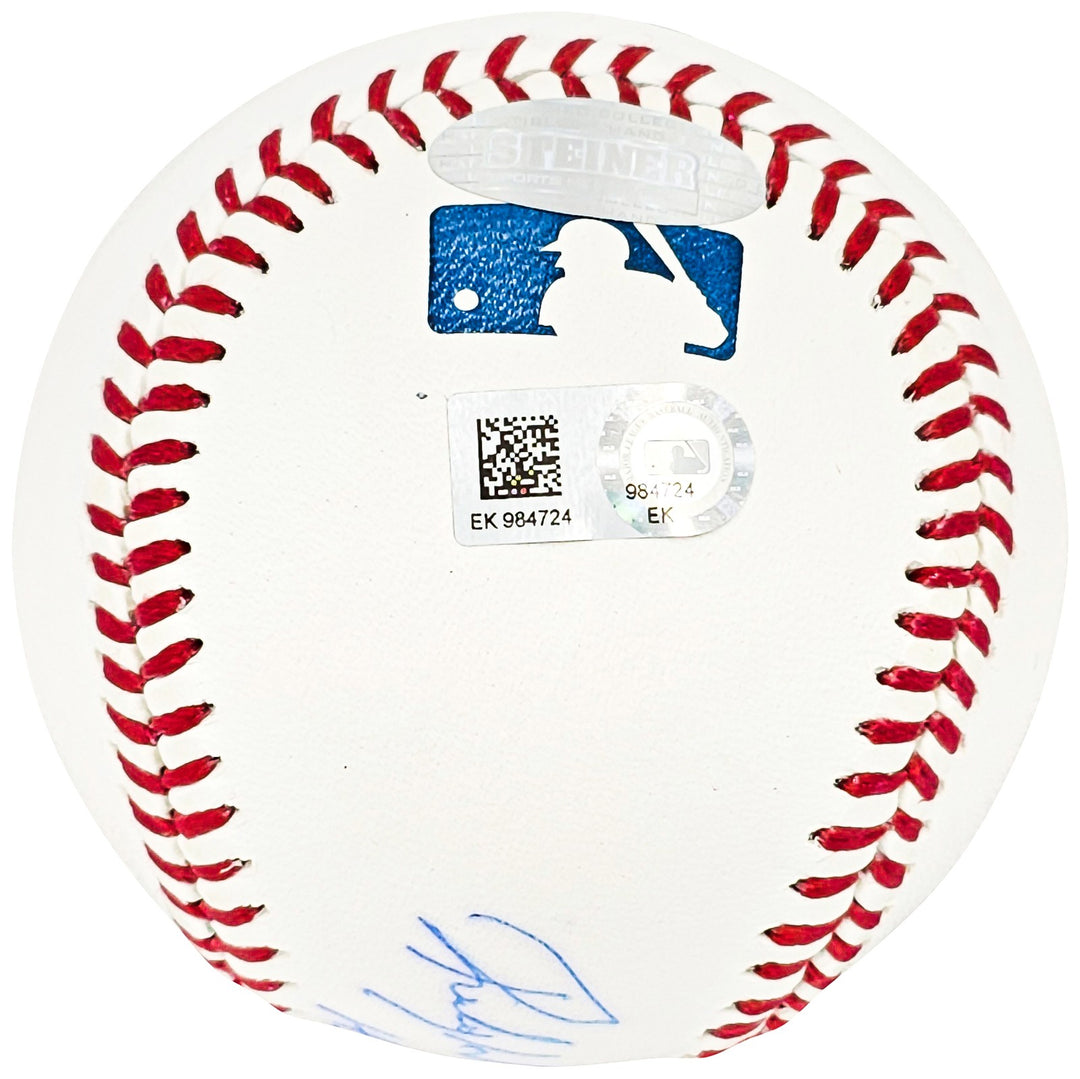 Rickey Henderson Signed MLB Baseball Oakland A's, Yankees HOF 2009 MLB & Steiner