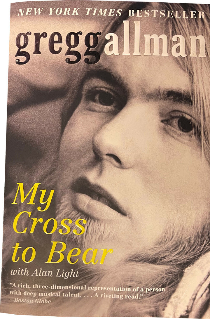 Gregg Allman signed "My Cross To Bear"Embossed Softcover Book Imperfect- JSA