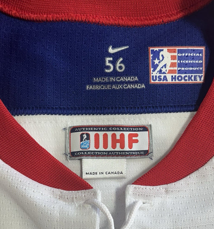 Derek Stepan Game Used Nike USA Hockey 2014 Olympics #12 Jersey Sochi Patch COA