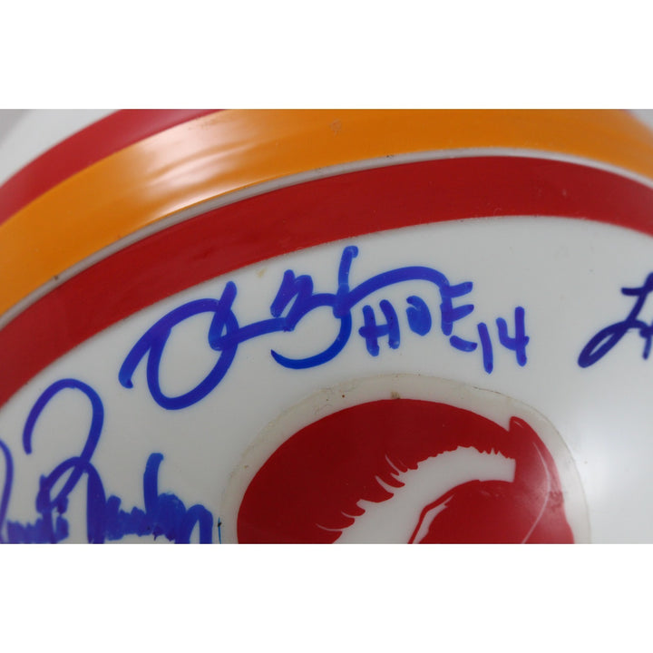 Selmon Sapp Lynch Brooks Barber Tampa Bay Buccaneers Mini Helmet Beckett 51002