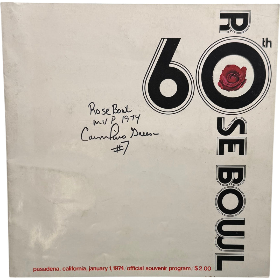 Cornelius Greene Signed Ohio State Buckeyes 60th Rose Bowl Program MVP JSA 55137