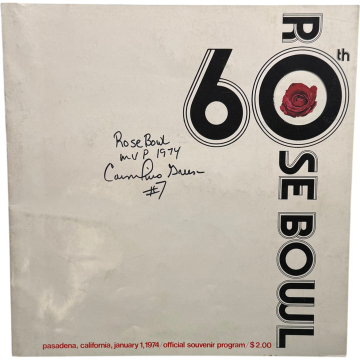 Cornelius Greene Signed Ohio State Buckeyes 60th Rose Bowl Program MVP JSA 55137
