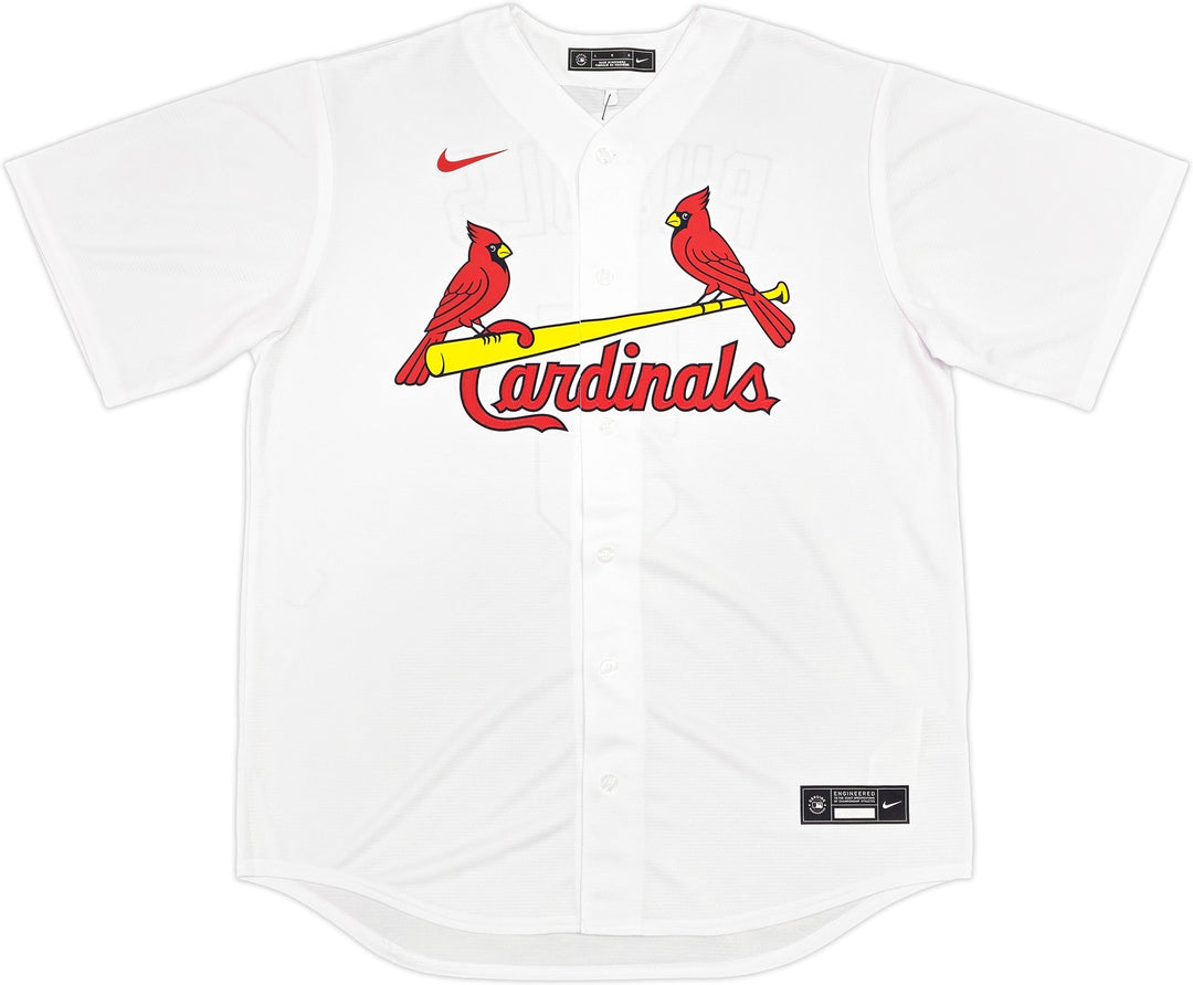 St. Louis Cardinals Albert Pujols Signed White Nike Jersey Size L Beckett Wit