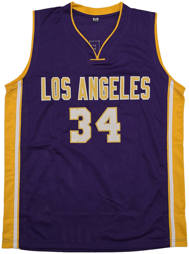 Los Angeles Lakers Shaquille Shaq O'Neal Signed Purple Jersey JSA