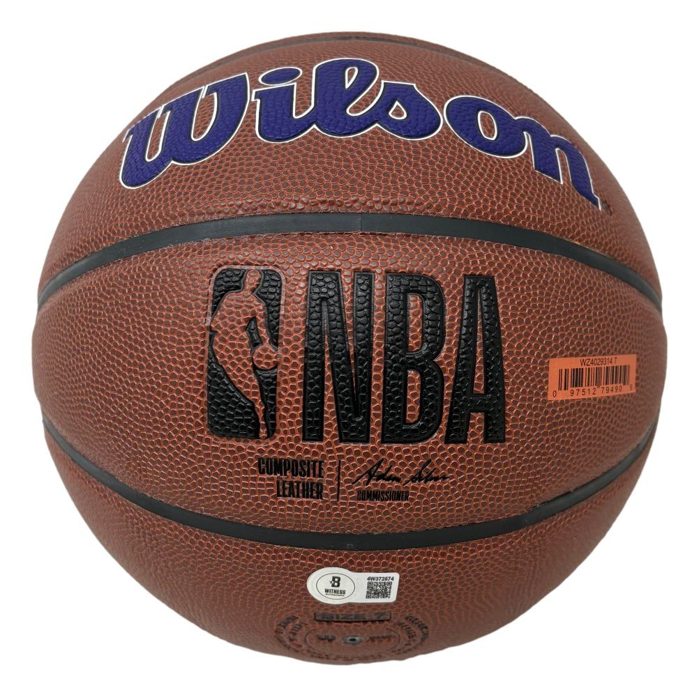 Shaquille O'Neal Signed Wilson NBA Los Angeles Lakers Logo Basketball BAS