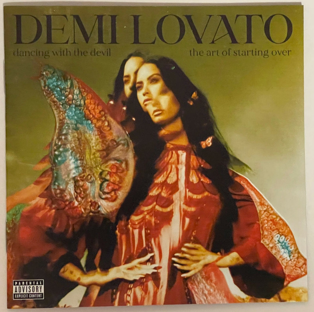 Demi Lovato signed 2021 Dancing With The Devil 4x4 Art Card- Album Cover/CD- JSA