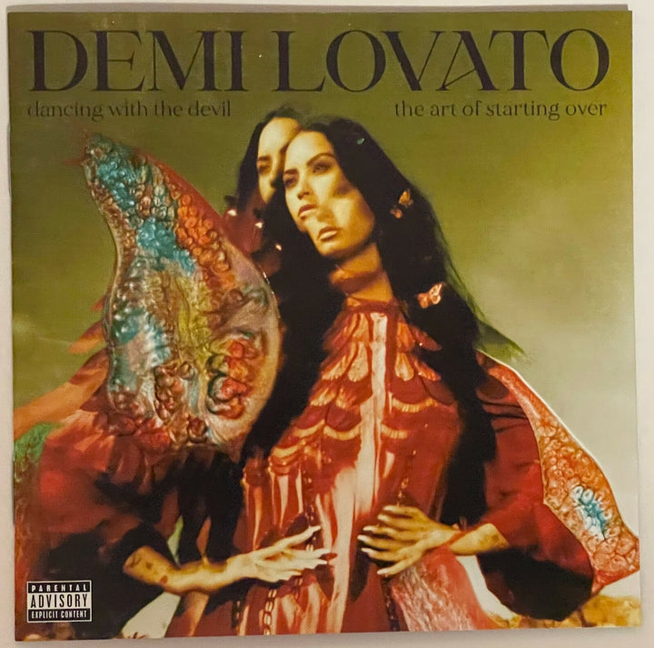 Demi Lovato signed 2021 Dancing With The Devil 4x4 Art Card- Album Cover/CD- JSA