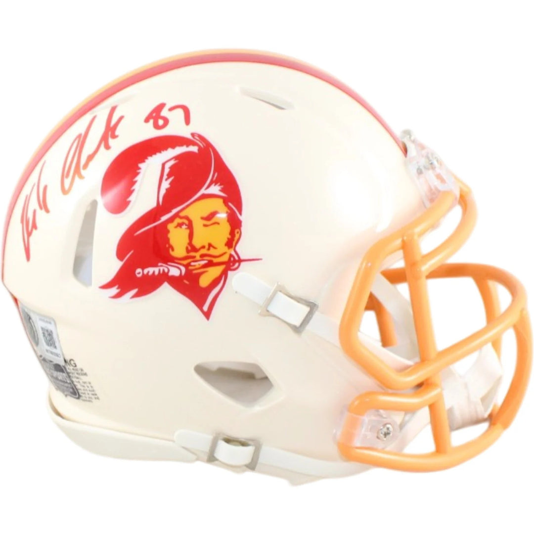 Rob Gronkowski Signed Tampa Bay Buccaneers Helmet Mini Retro Beckett W 58343