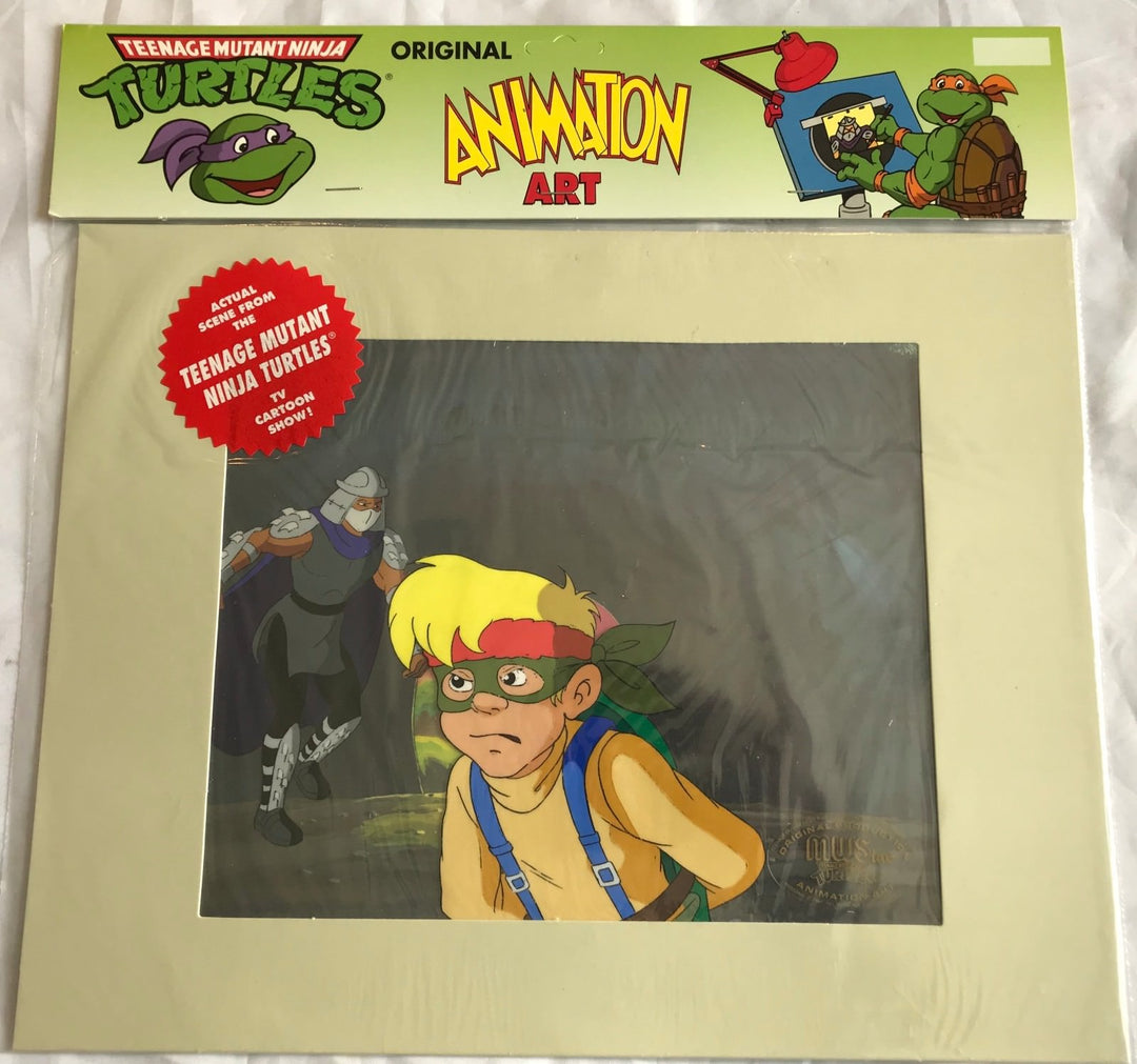 Teenage Mutant Ninja Turtles Hand Painted Animation Cel TMNT Shredder +1 Boy