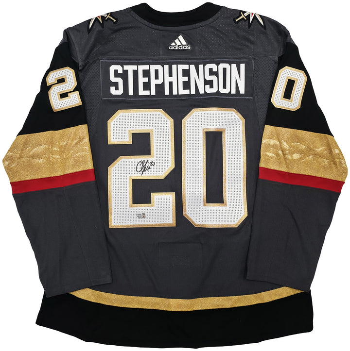 Golden Knights Chandler Stephenson Auto Gray Adidas Auth Climalite Jersey 54