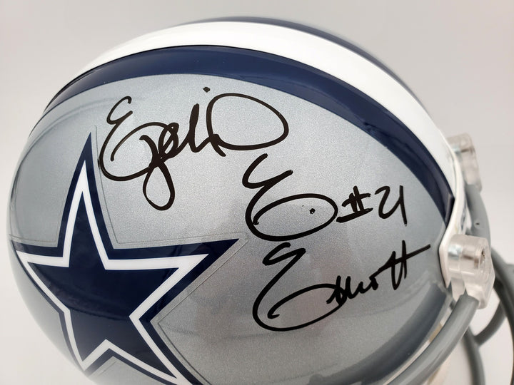 Ezekiel Elliott Signed Dallas Cowboys Full Size Replica Helmet Beckett BAS