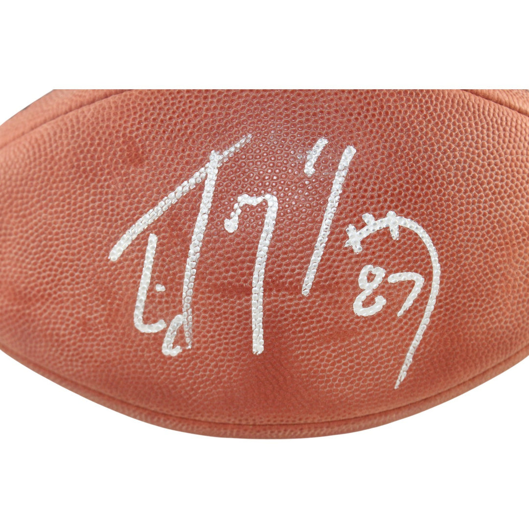 Ed McCaffrey Signed Denver Broncos SB XXXIII Wilson Football Deflated BAS 54981