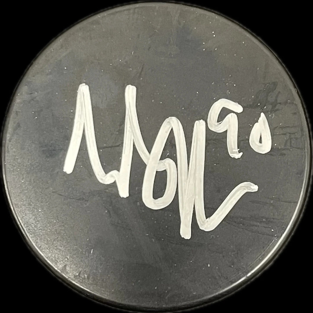 Tyler Johnson  Signed Hockey Puck PSA Tampa Bay Lightning