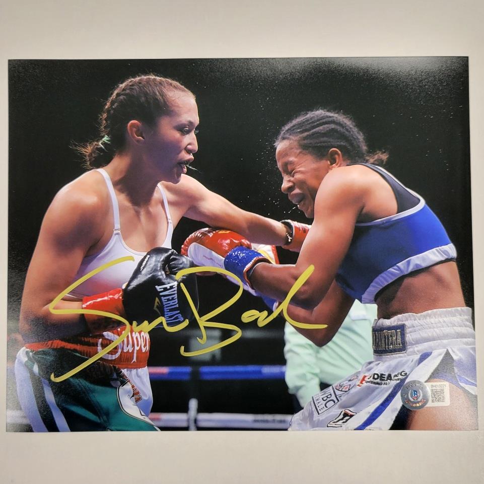 Seniesa Estrada signed Boxing 8x10 photo #12 autograph ~ Beckett BAS Holo