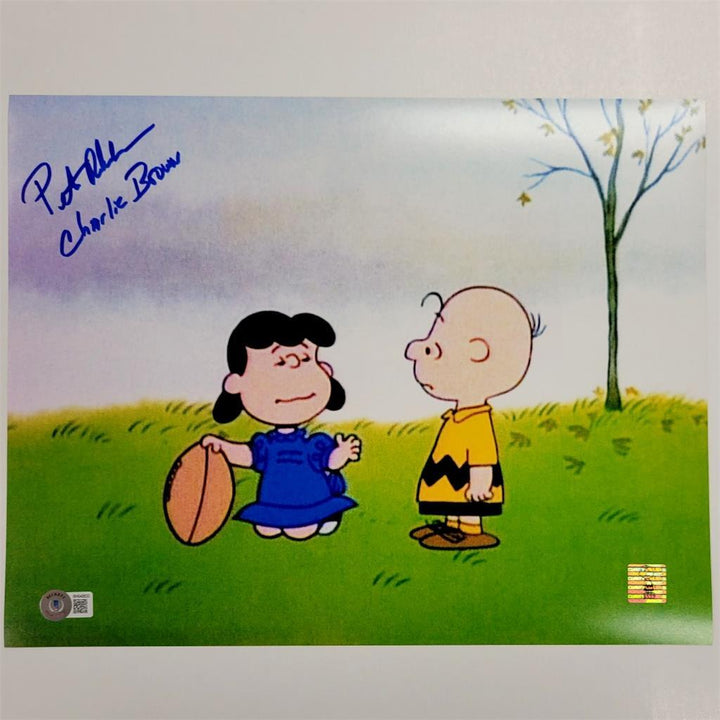 Peter Robbins signed "Charlie Brown" Football 11x14 photo ~ Beckett BAS Holo