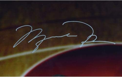 Michael Jordan Signed 44x60 Framed Breaking Through photo Autograph UDA COA /123
