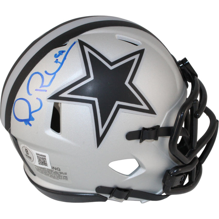 Michael Irvin Autographed/Signed Dallas Cowboys Rave Mini Helmet Beckett 53629