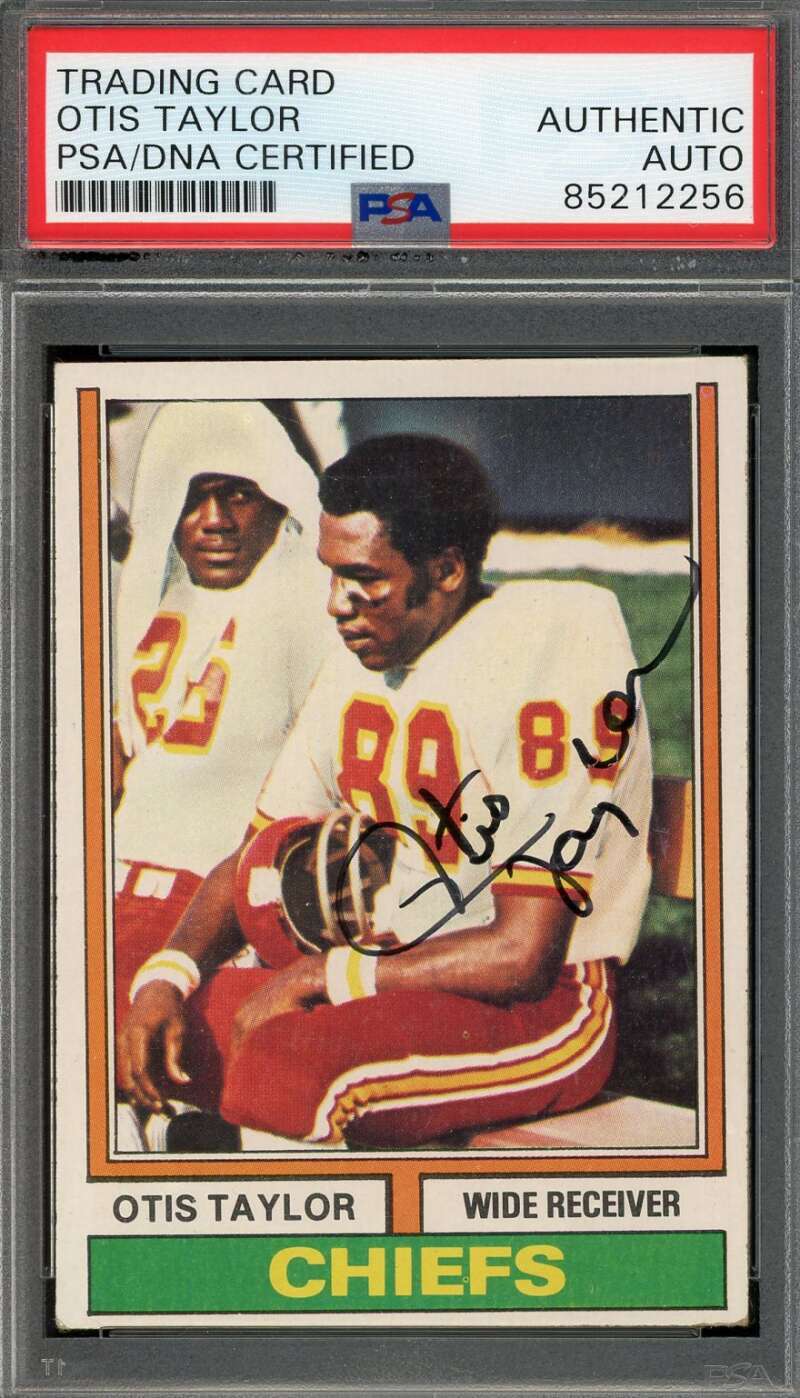 Otis Taylor PSA DNA Signed 1974 Topps Autographed