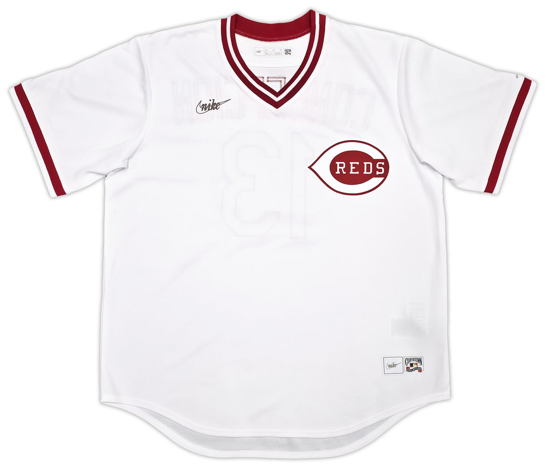 Reds Dave Concepcion Signed White Nike Cooperstown Collection Jersey Beckett