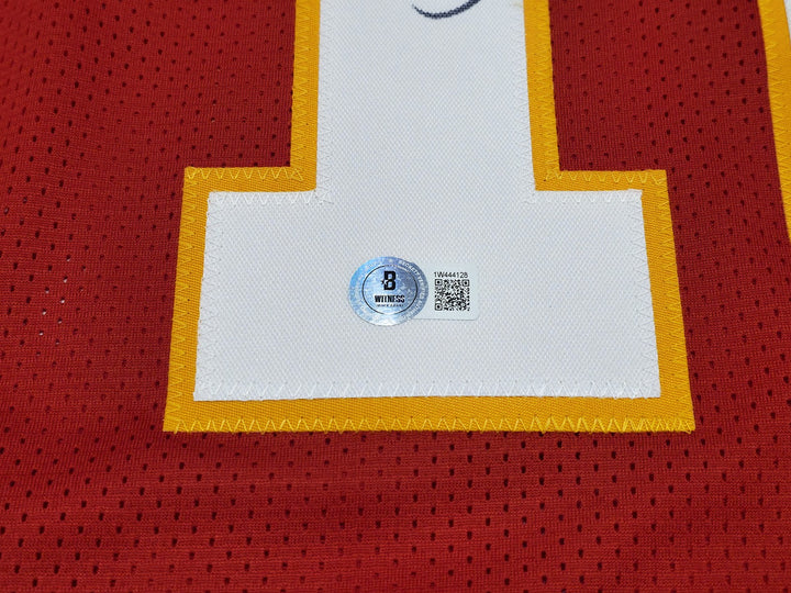 Kansas City Chiefs Tyreek Hill Signed Red Jersey Beckett Witness