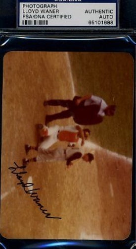Lloyd Waner Signed Psa/dna Original Photo Certified Autograph