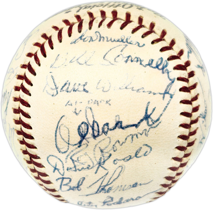1953 New York Giants Signed Official Giles NL Baseball 29 Sigs