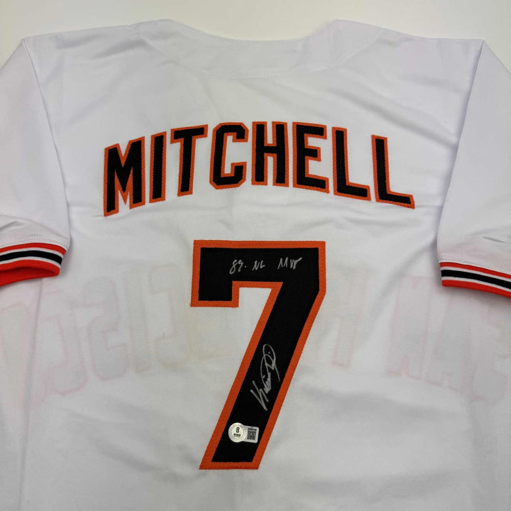 Autographed/Signed Kevin Mitchell "89 MVP" San Francisco White Jersey COA
