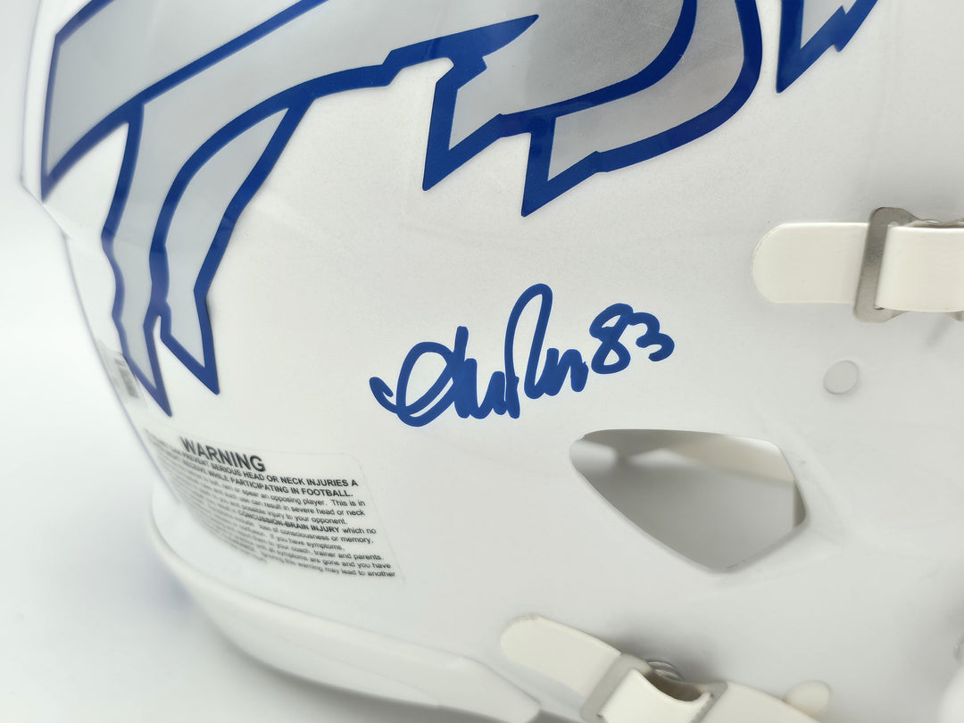 Jim Kelly, Thomas & Reed Auto Bills Rivalries White Full Size Auth Speed Helmet