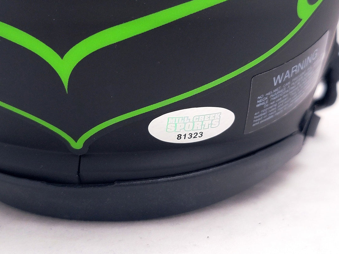 Uchenna Nwosu Signed Seattle Seahawks Eclipse Black Speed Mini Helmet MCS Holo