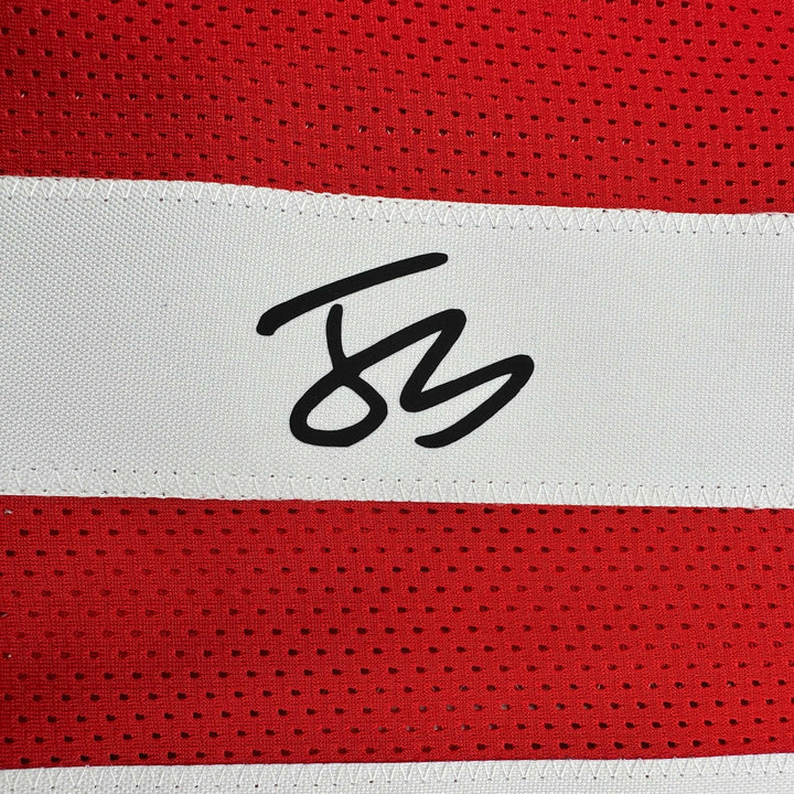 Facsimile Autographed Julian Sayin Ohio State Red Reprint Jersey Size Men's XL