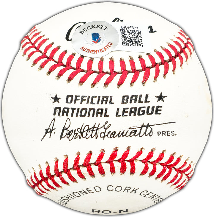 Randy Myers Autographed Signed NL Baseball Mets, Reds "5/28/88" Beckett #BK44377