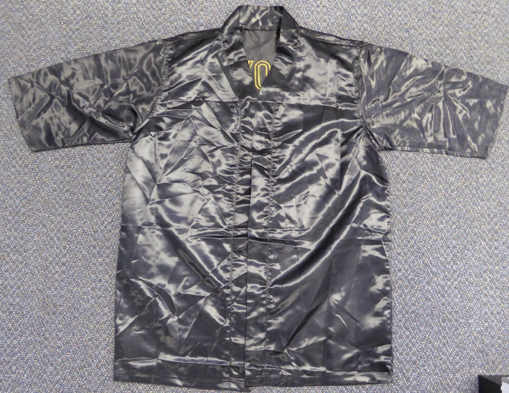 Floyd Mayweather Jr. Signed Black Boxing Robe Beckett BAS