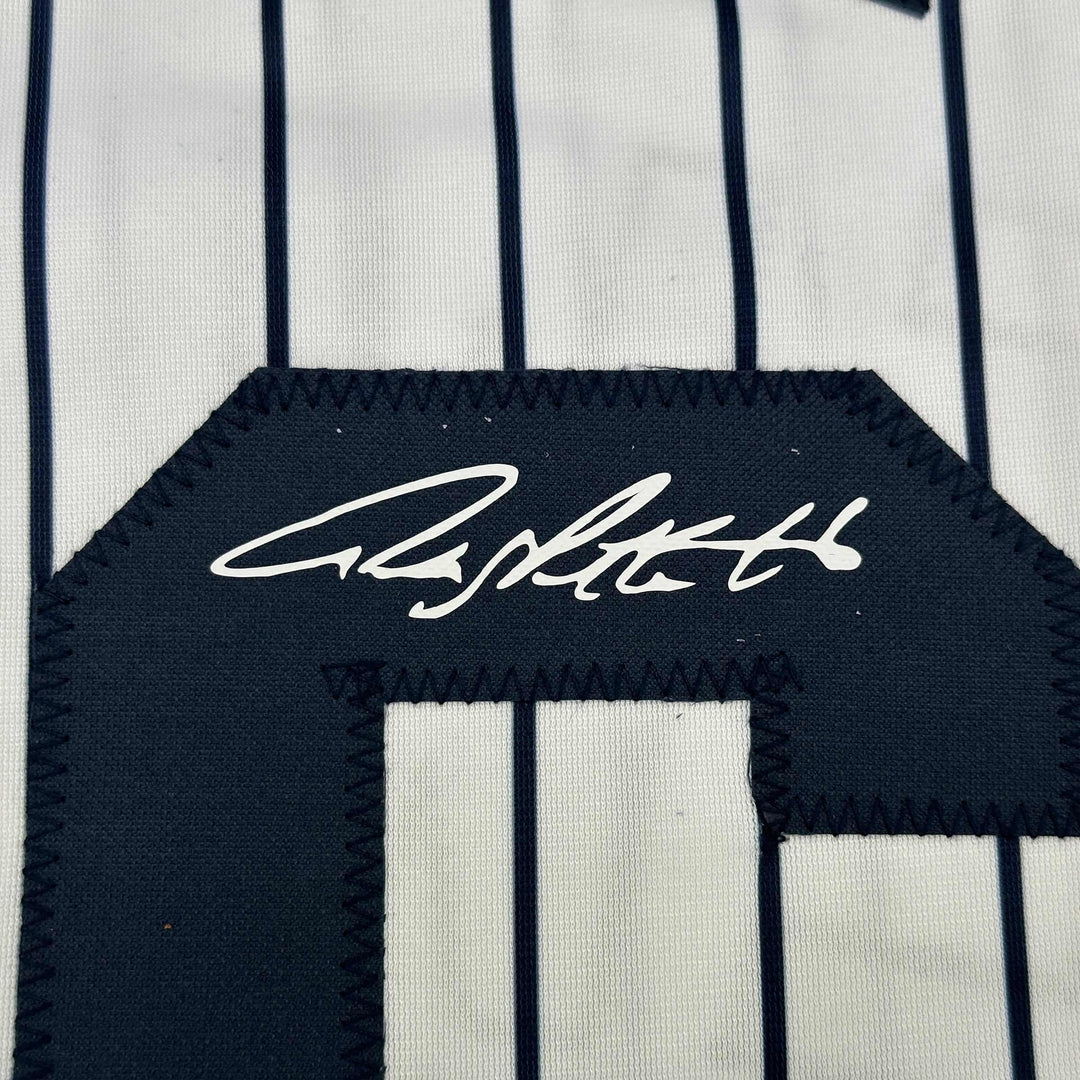 Facsimile Autographed Andy Pettitte New York Pinstripe Reprint Jersey Men's XL