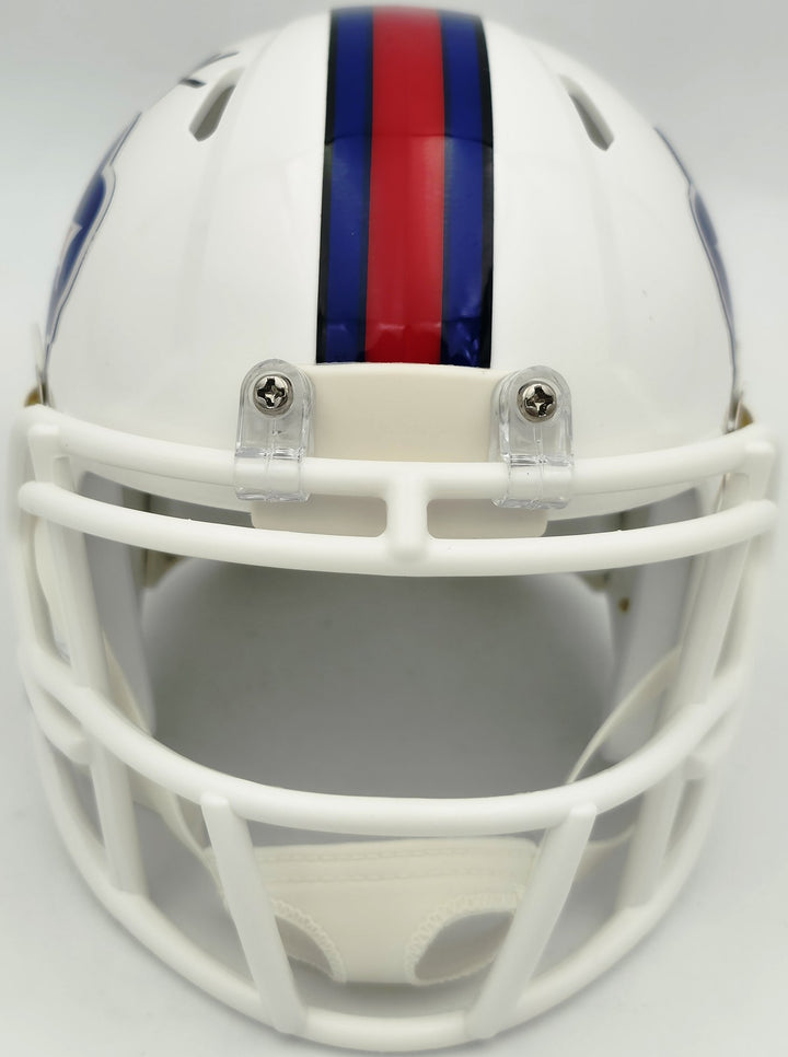 DJ Moore Signed Buffalo Bills White Speed Mini Helmet Beckett BAS Witness