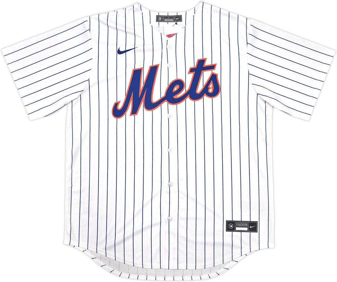 New York Mets Juan Soto Signed White Nike Jersey Size L Beckett