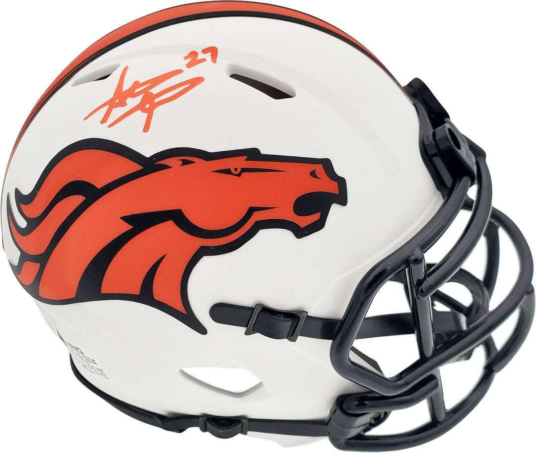 Steve Atwater Signed Denver Broncos Lunar Eclipse White Speed Mini Helmet