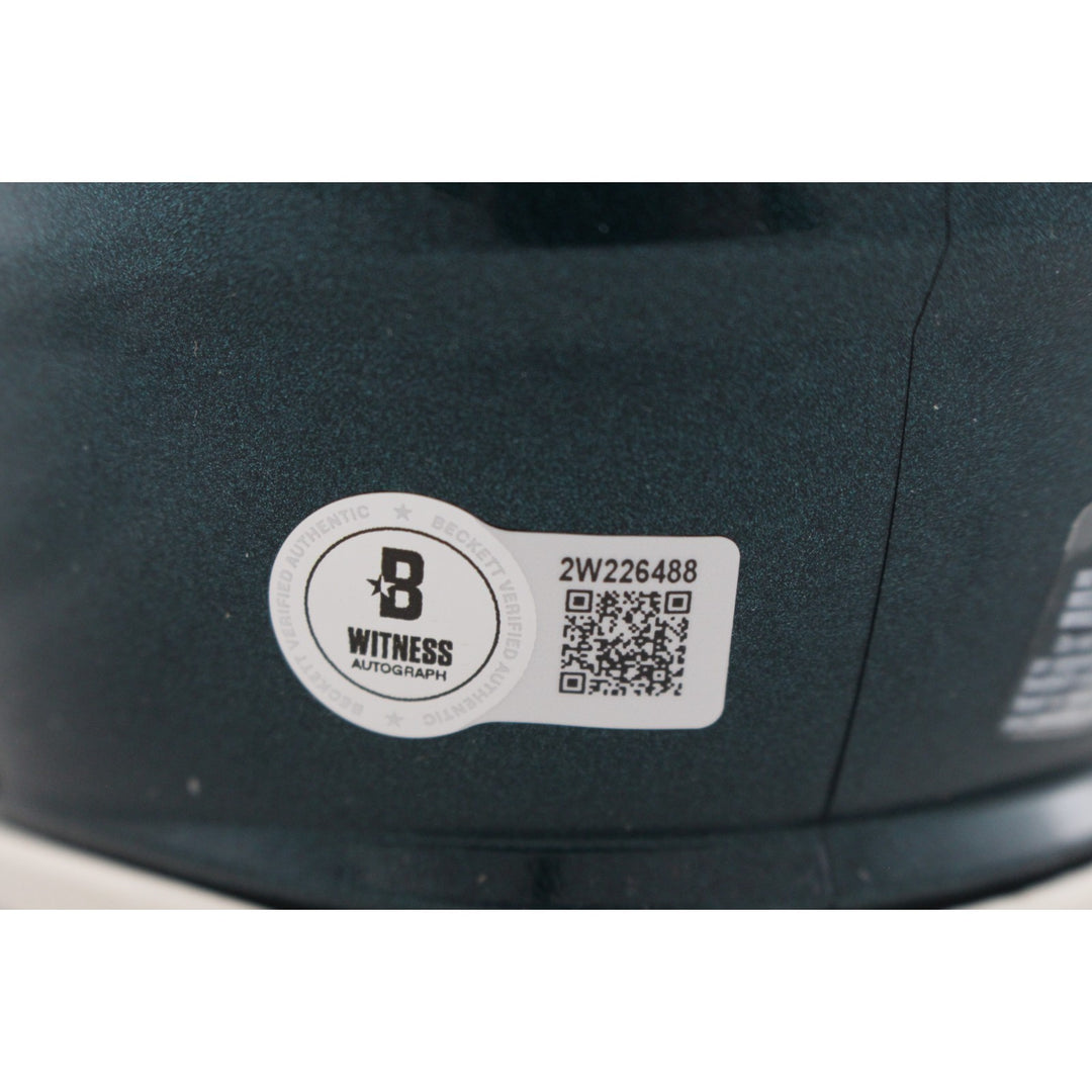 Zack Baun Autographed Philadelphia Eagles Mini Helmet Beckett Witness 50316