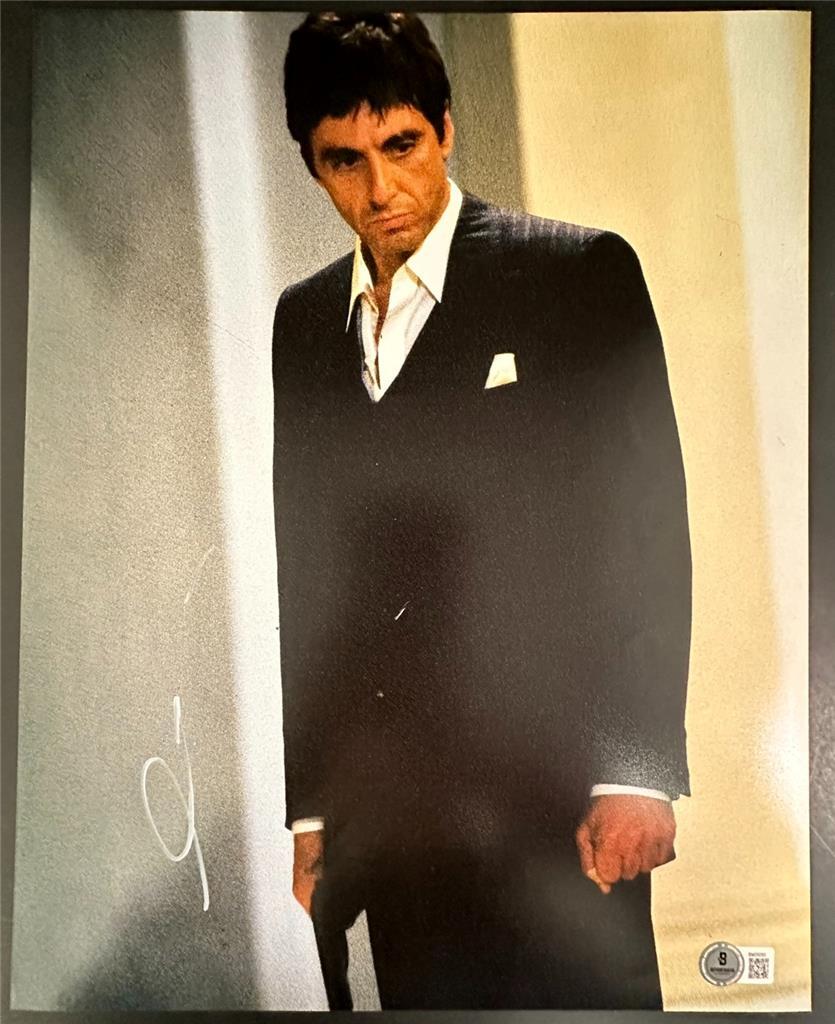 Al Pacino signed 11x14 photo autograph Scarface ~ Beckett BAS
