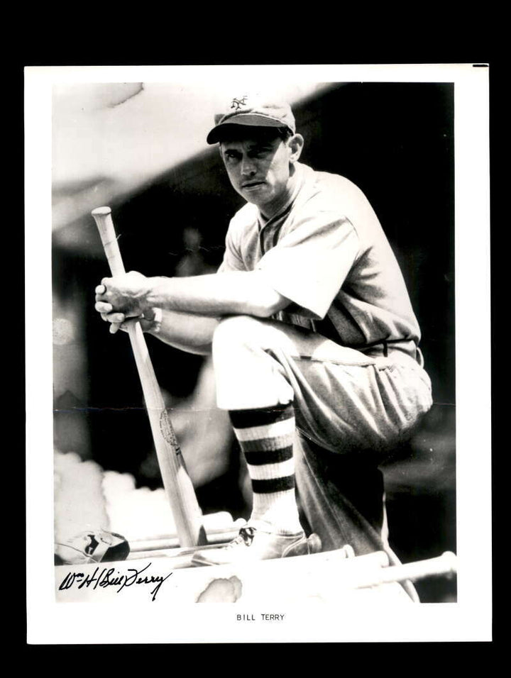 Bill Terry JSA Coa Signed 8x10 Photo Autograph