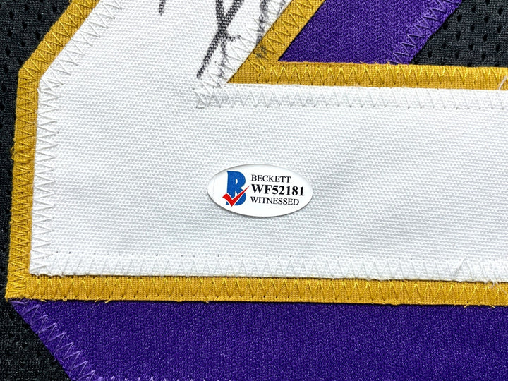 Ray Lewis Autographed Baltimore Ravens Jersey Framed BAS Signed Memorabilia