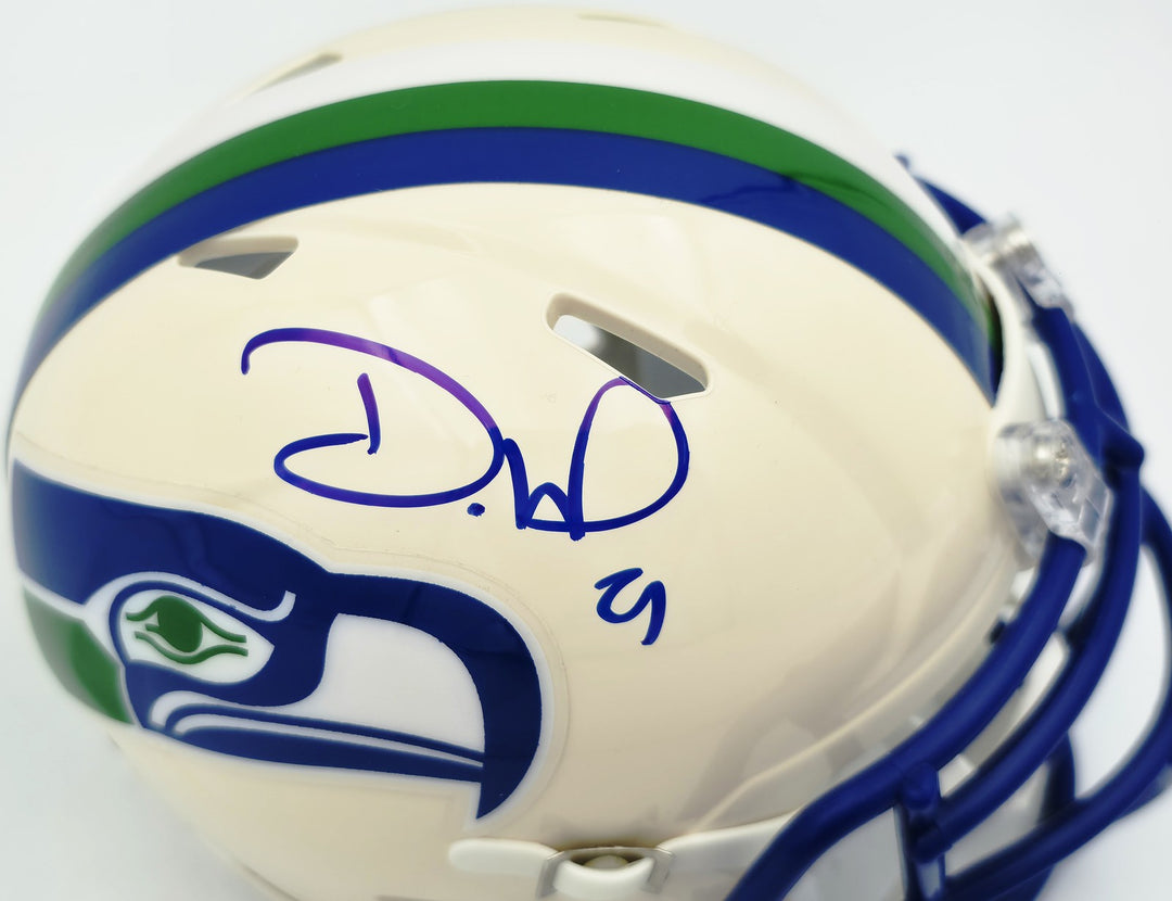 Devon Witherspoon Signed Seattle Seahawks Cream Retro Speed Mini Helmet MCS Holo