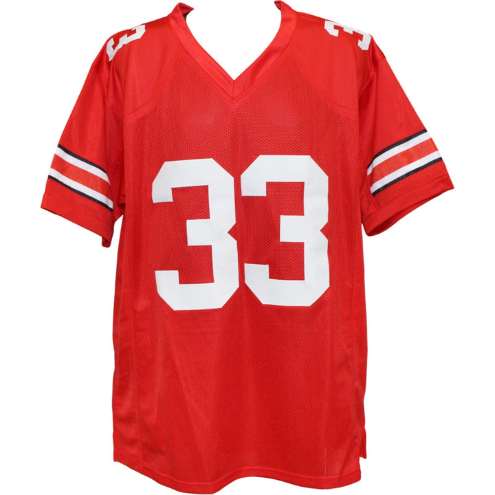 Jack Sawyer Signed College Style XL Red Jersey 24 National Champs Beckett 54011
