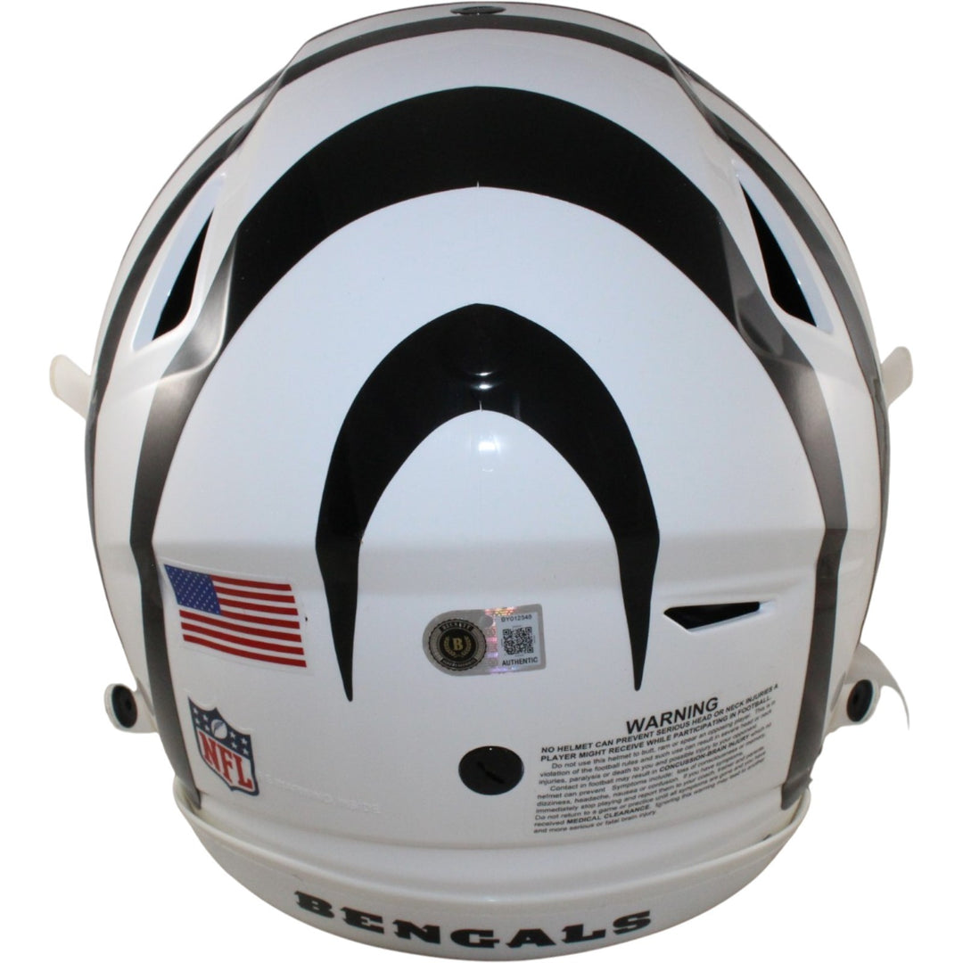 Tee Higgins Autographed Cincinnati Bengals ALT SpeedFlex Helmet Beckett W 57933