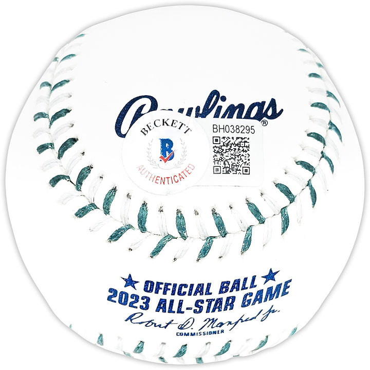 Julio Rodriguez Signed 2023 ASG Logo MLB Game Baseball Mariners Beckett BAS