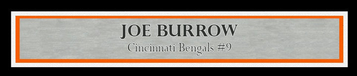 Joe Burrow Signed Framed 16x20 Photo Cincinnati Bengals Fanatics Holo