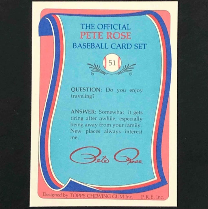Pete Rose autograph Expos signed 1985 Renata Galasso card w/ PR authentic holo
