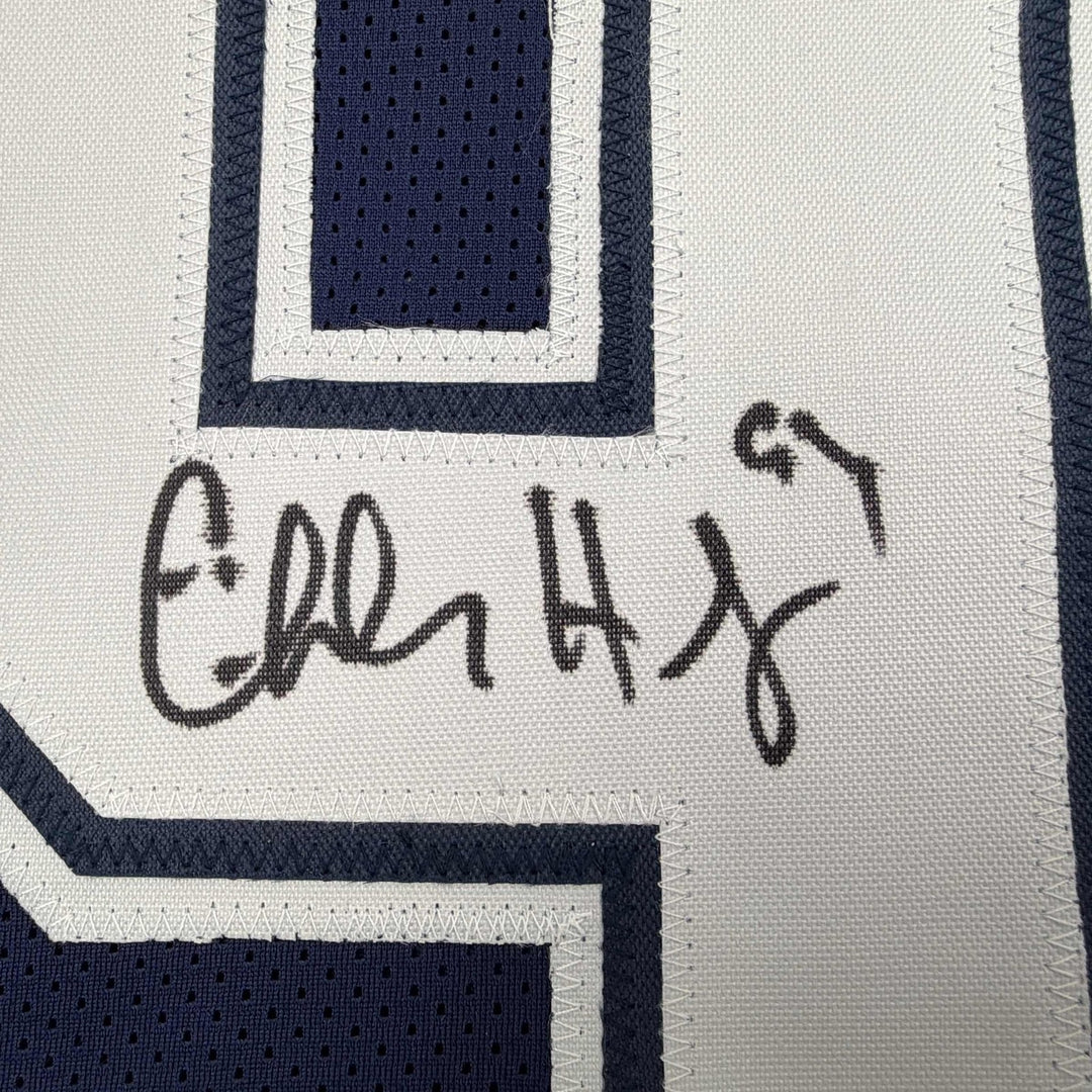 Autographed/Signed Charles Haley Dallas Blue Football Jersey JSA COA