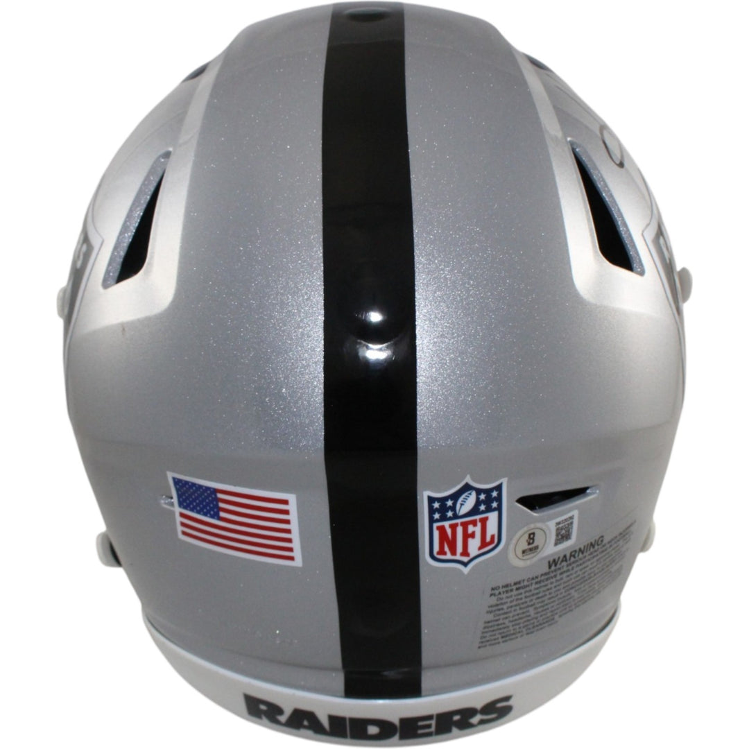 Howie Long Autographed Las Vegas Raiders SpeedFlex Helmet Beckett Witness 55211