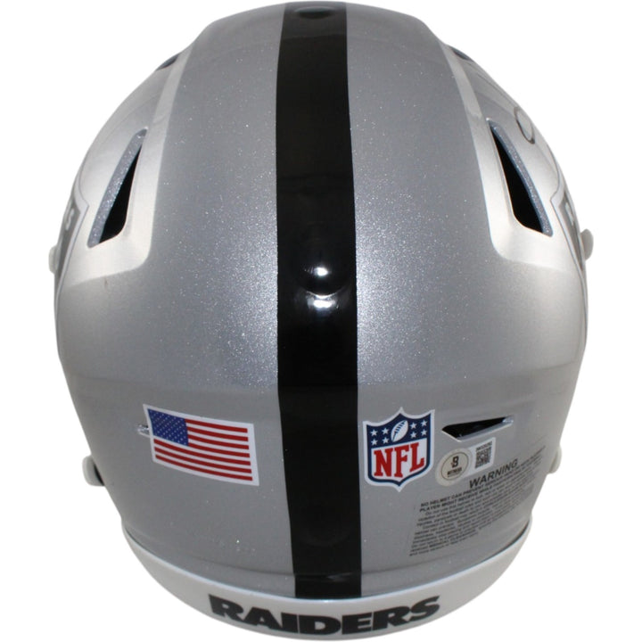 Howie Long Autographed Las Vegas Raiders SpeedFlex Helmet Beckett Witness 55211