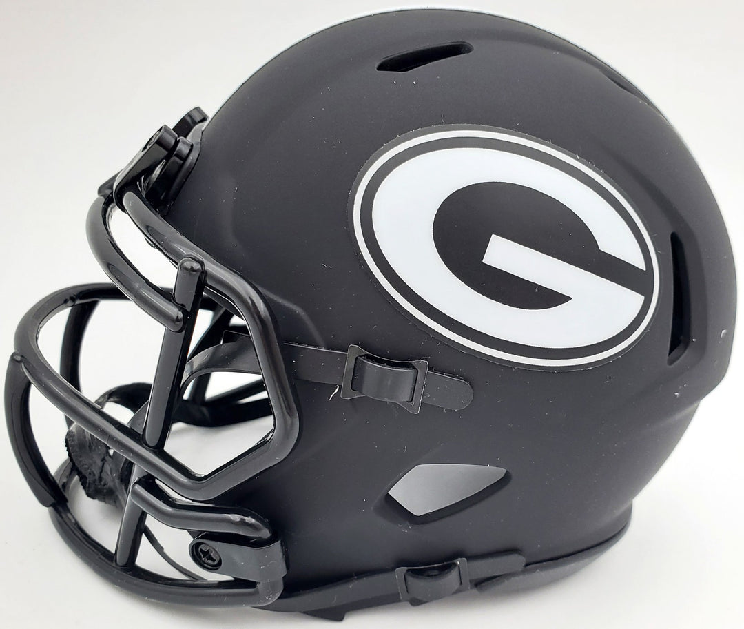Herschel Walker Signed Georgia Bulldogs Eclipse Black Speed Mini Helmet Beckett